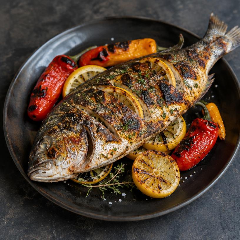 Grilled Fish – finished dish