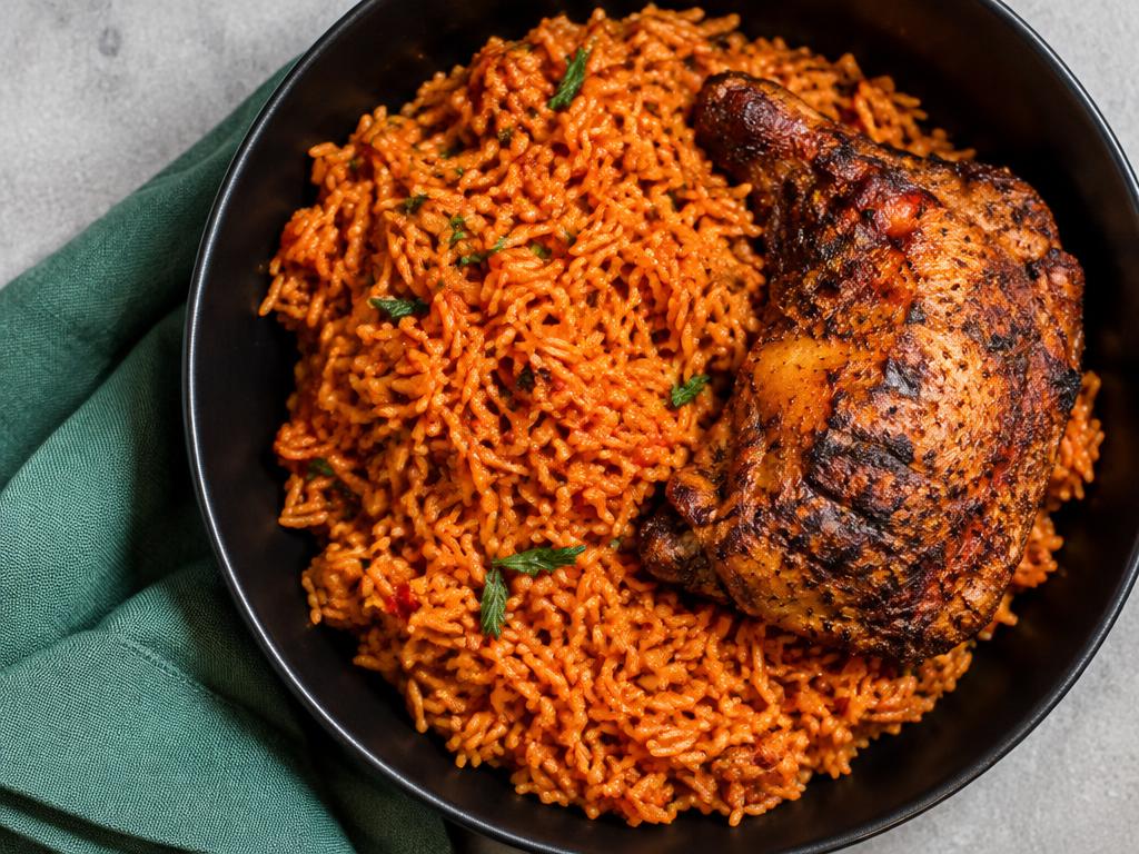 Jollof Rice with Chicken – finished dish